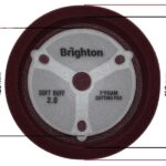 پد پولیش زبر روتاری 180 کاسه ای زرشکی برایتون  (7 اینچ) - Brighton