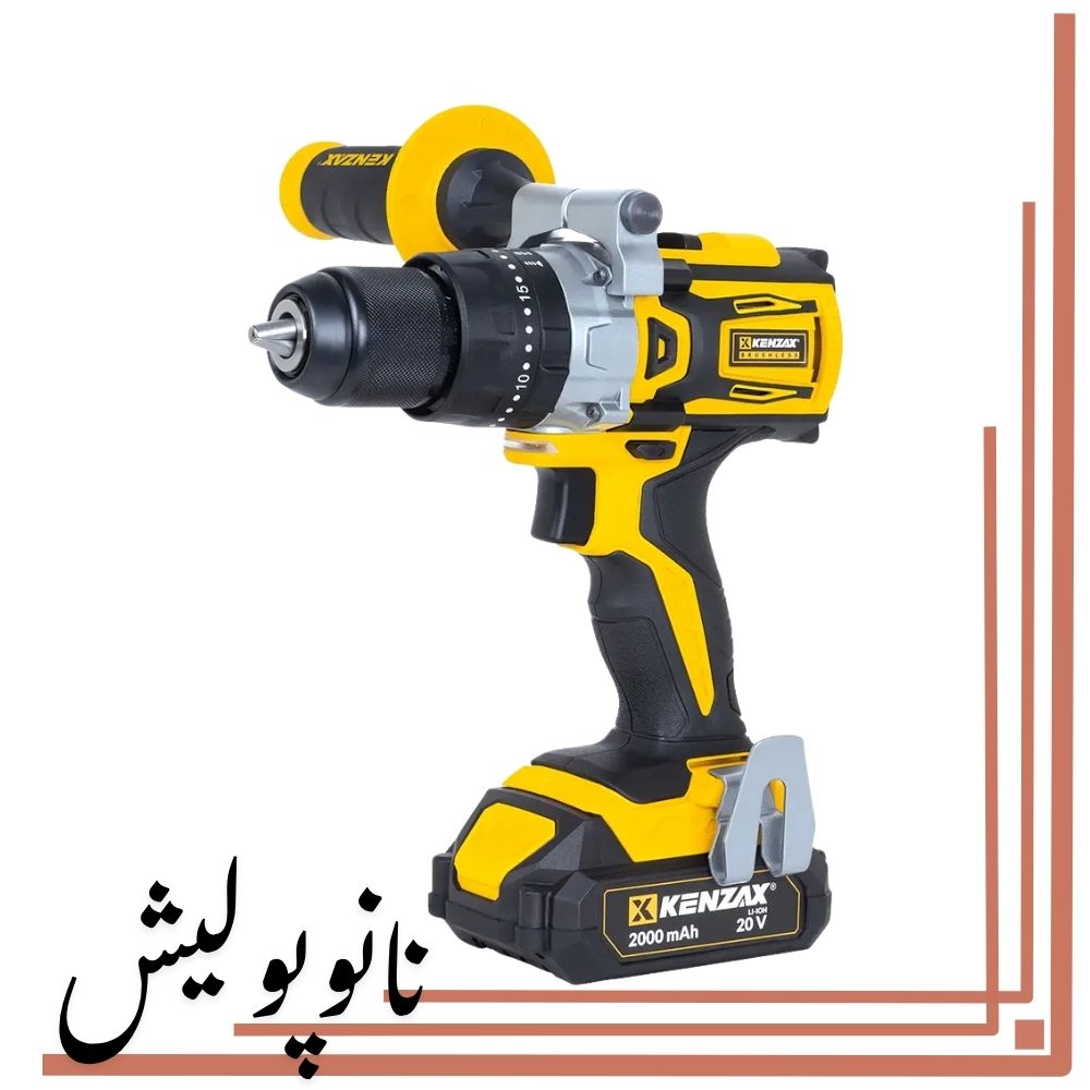 1 دریل پیچ گوشتی شارژی 20 ولت دوسرعته چکشی 60 نیوتن متر 8860
