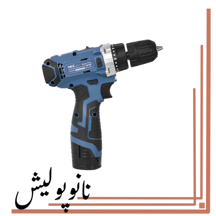 دریل پیچ گوشتی شارژی با باطری لیتیومی - NEC 1712 - Image 2
