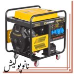 ژنراتور برق 11000 وات استارتی ریموت‌دار کنزاکس مدل 6194 چرخ‌دار صنعتی